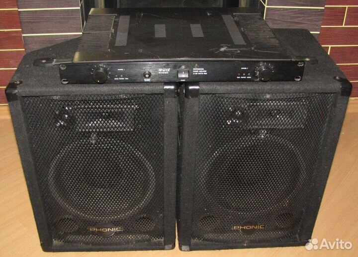 Колонки Phonic 320W 2шт Акустика 10
