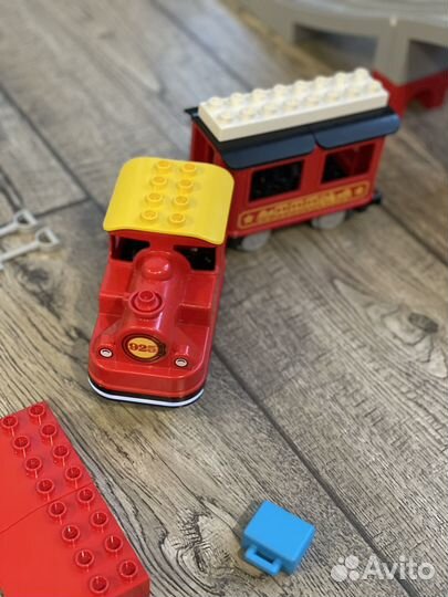 Поезд Лего дупло железная дорога+мост