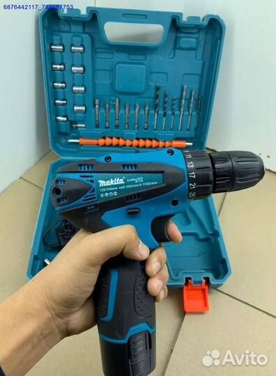 Шуруповерт makita 18v с набором (Арт.51409)