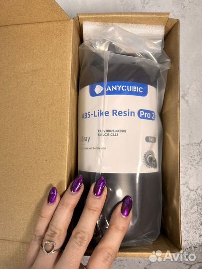 Фотополимерная смола Anycubic Abs like pro2 Сер 1л