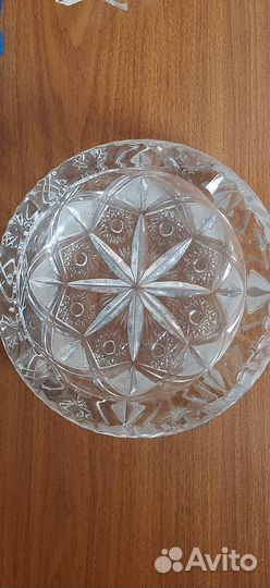Хрусталь,ссср: салатница,рог,селедочница