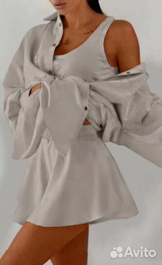 Летний женский костюм с шортами