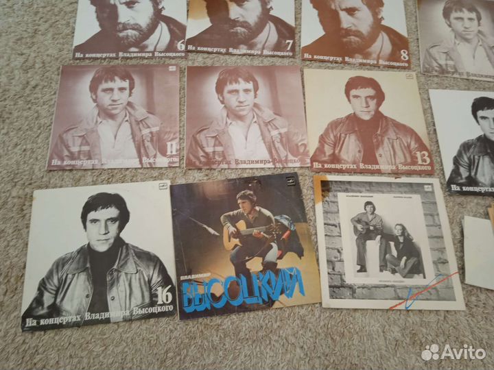 Коллекция пластинок Высоцкого