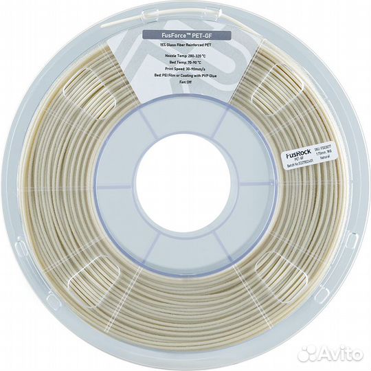 PET-GF15 пластик FusRock со стекловолокном натура