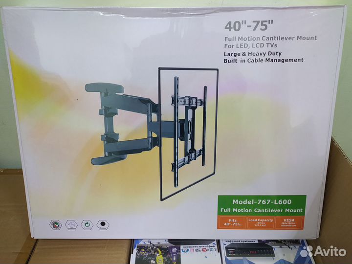 Кронштейн для больших тв 75 дюймов