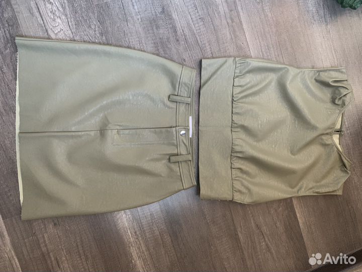 Костюм Mango экокожа