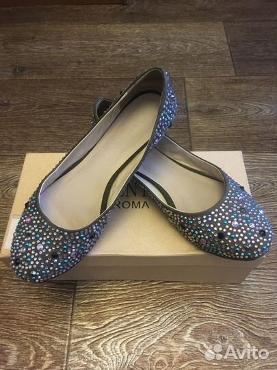 Балетки из натуральной замши