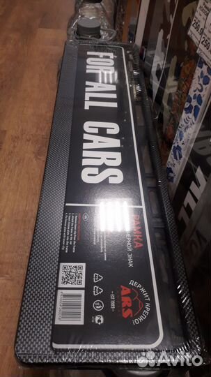 Рамка автономера, карбон тёмный