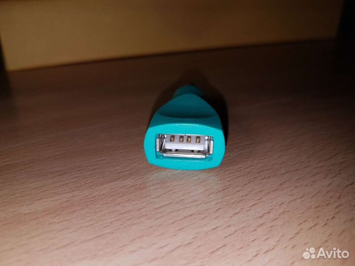 Переходник usb PS/2, для клавиатуры или мыши, зелё