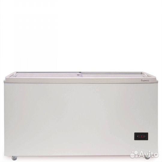 Морозильный ларь с прямым стеклом Бирюса Б-455DZQ