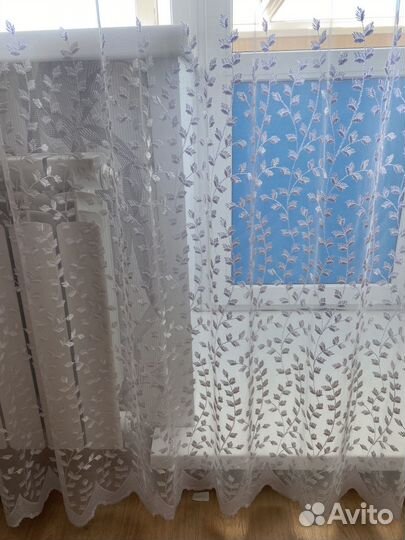 2 Тюли и штора Б/У