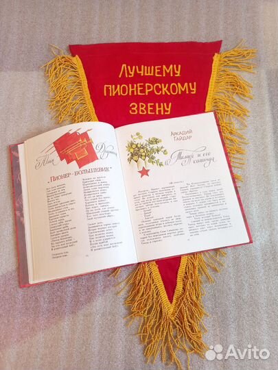 Книга Салют Пионерия и вымпел пионерский СССР