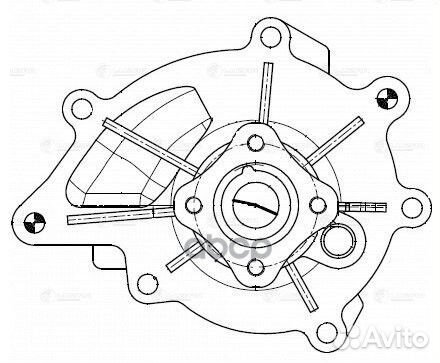 Насос водяной SsangYong NewActyon/Korando C (10)