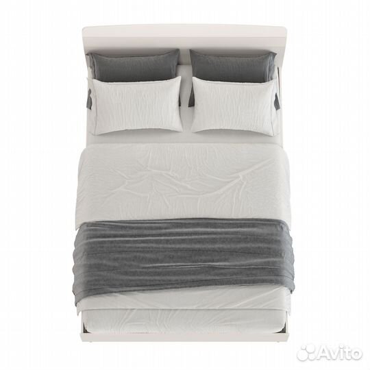 Кровать 1400 Афина 4-22911, цвет кашемир серый, 144,6х210,2х95,7 см