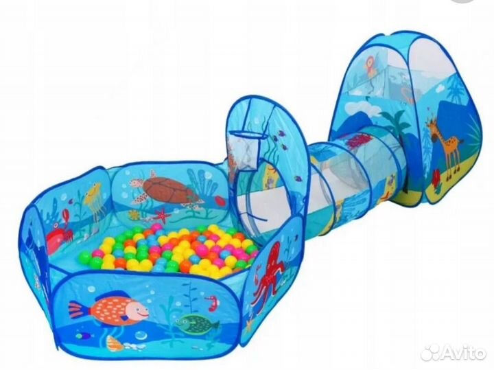 Сухой бассейн игровой тоннель палатка 3в1