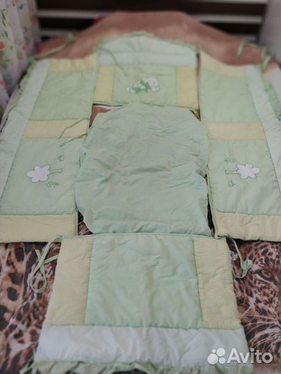 Балдахин в кроватку с бортиками