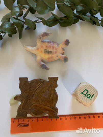 Фигурки животных лягушка и черепаха Мальдивы Бали