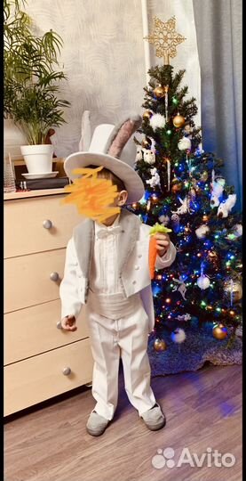 Костюм зайца детский смокинг