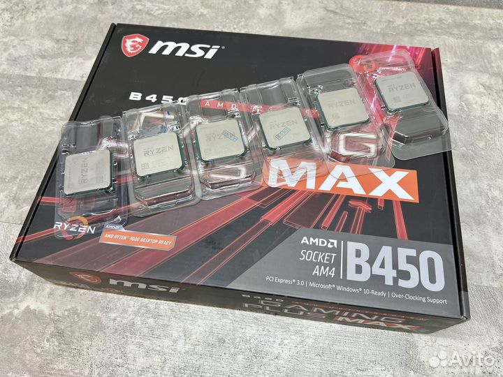 Комплект MSI B450 gaming plus MAX + Ryzen 5 / 7