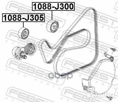 Ролик обводной комплект подходит для opel antar