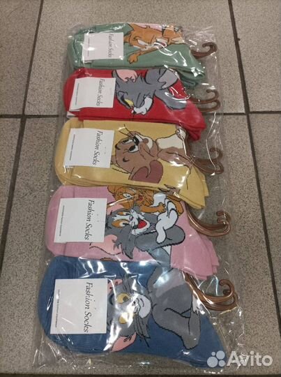 Женские мужские длинные носки