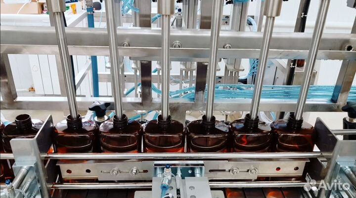 Линия розлива бытовой Химии в Пэт