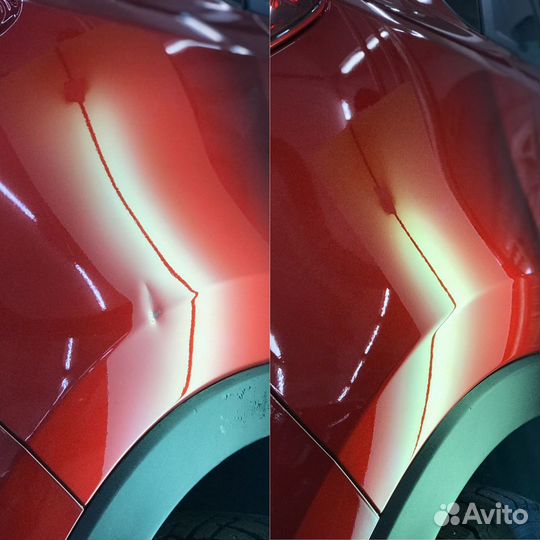 Удаление вмятин без покраски