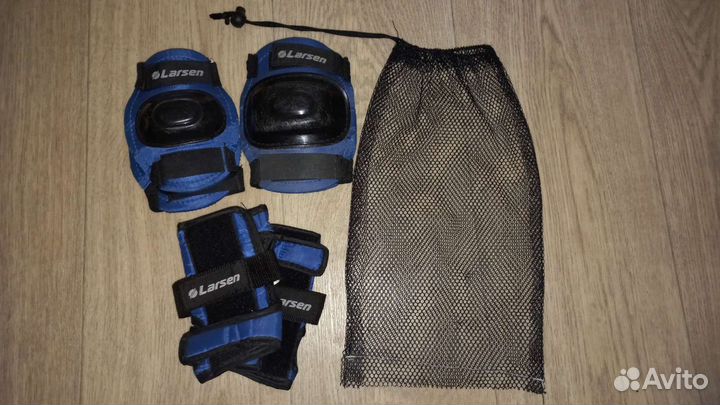 Роликовые коньки детские, раздвижные с защитой