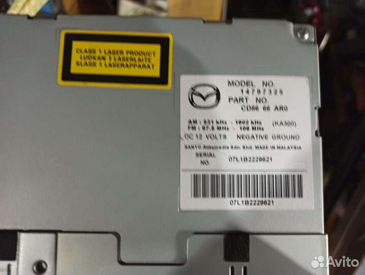 Магнитола с панелью Mazda 5 CR