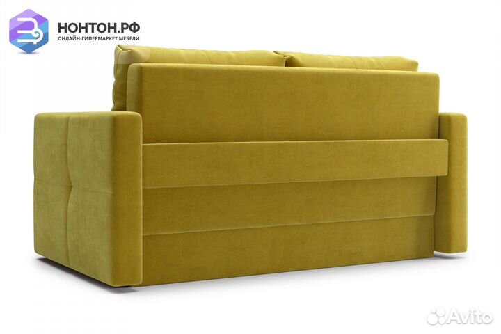 Диван шагающая еврокнижка Вита горчичный
