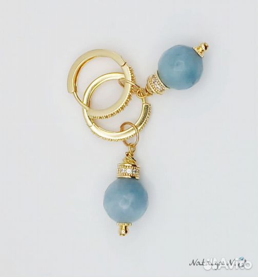 Серьги -конго с подвеской