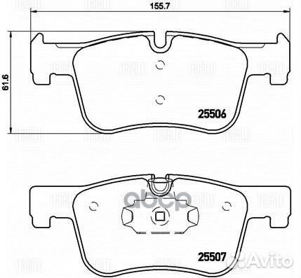 Колодки тормозные BMW 1 F20/21 /3 F30/34/35 /4
