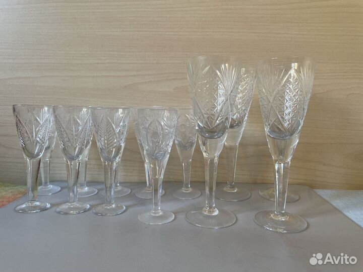 Хрустальные рюмки СССР