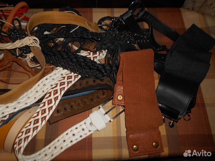 Ремни женские кожа, текстиль, экокожа