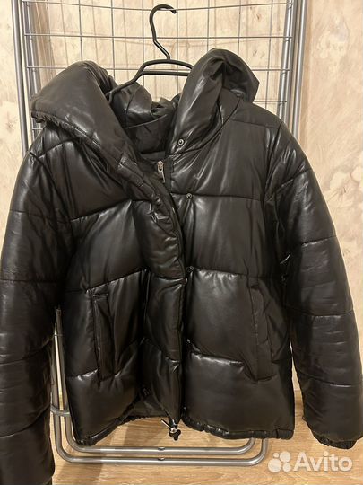 Куртка зимняя экокожа