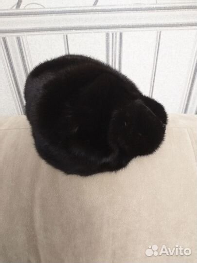 Берет-шапка норковый женский