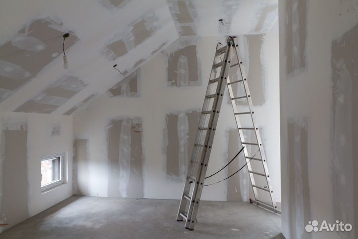 Штукатурка, шпаклевка стен, поклейка обоев, покрас