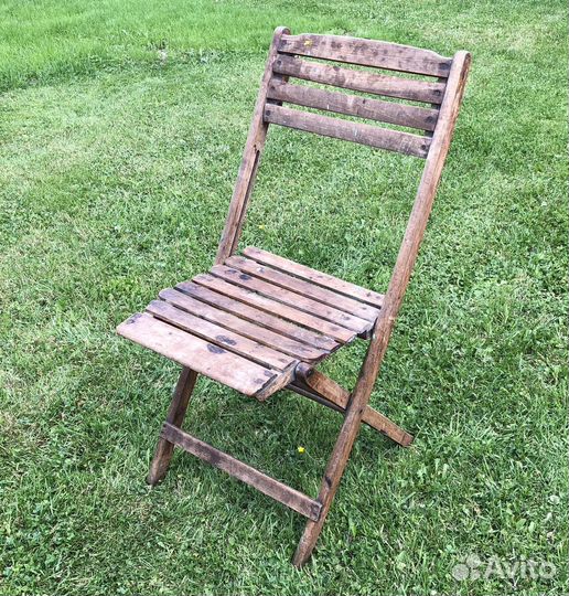 Антикварный складной стул
