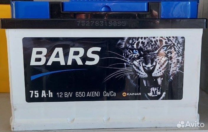 Bars 75 А/ч 650 А обратная полярность