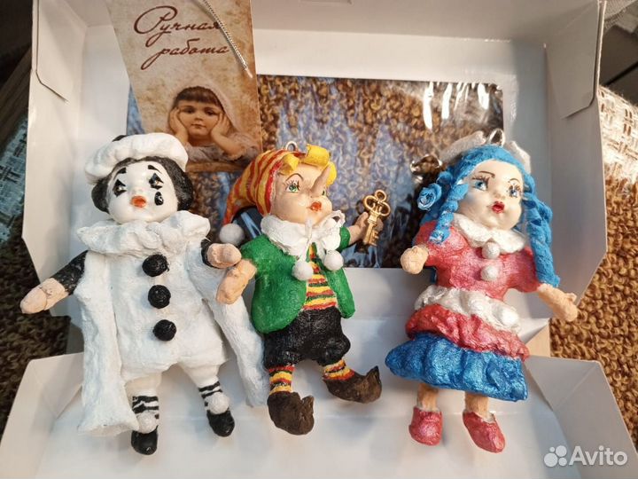 Ватные ёлочные игрушки