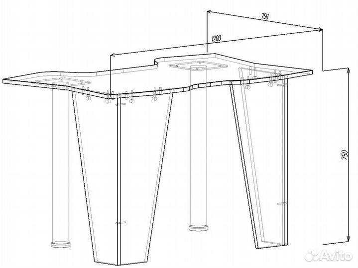 Стол компьютерный игровой. Оплата при получении
