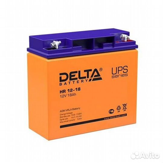 Аккумулятор delta HR 12-18