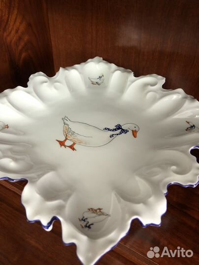 Ваза для фруктов Гуси Чехия