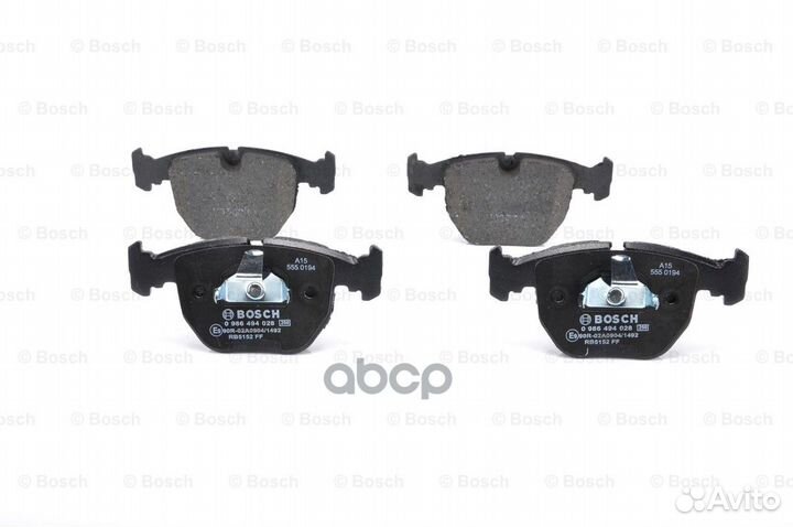 Колодки тормозные дисковые перед 0986494028 Bosch
