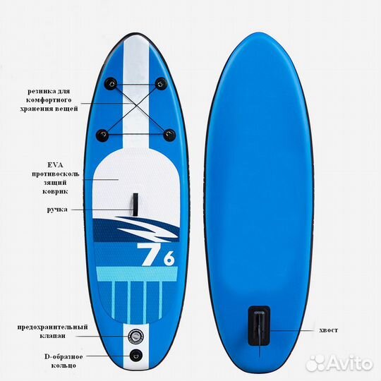 Надувная SUP-доска 230*74*15(детская) / (sup board