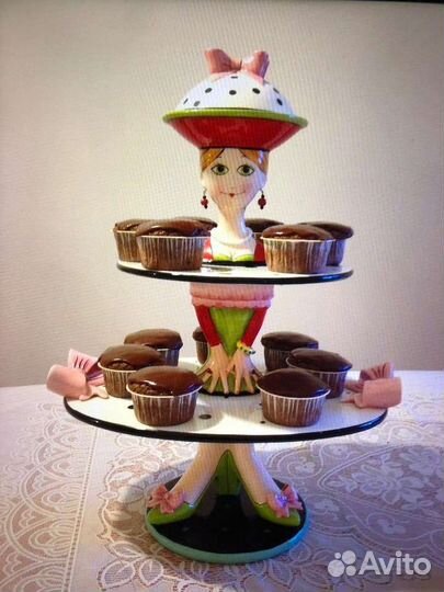 Трёхъярусная ваза