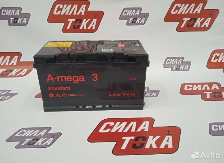 Акб A-mega 80ah обратная полярность