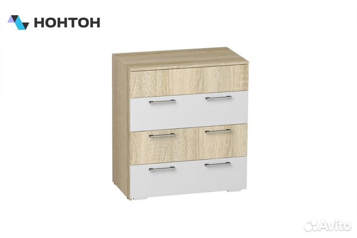 Стол-комод Белладжио дуб сонома / белый