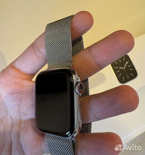 Часы apple Watch 6 44 mm Stainless Steel LTE