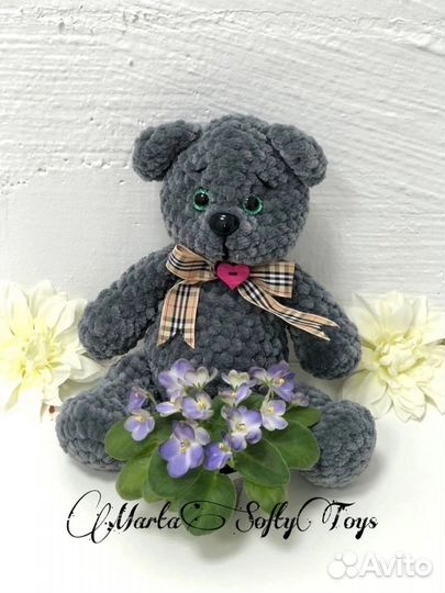 Мишка-джентльмен из плюша